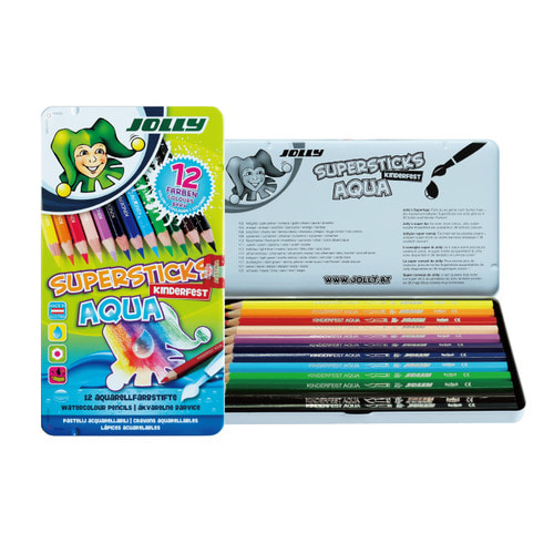 Jolly Aqua(Watercolor) Colored Pencils 12 colors