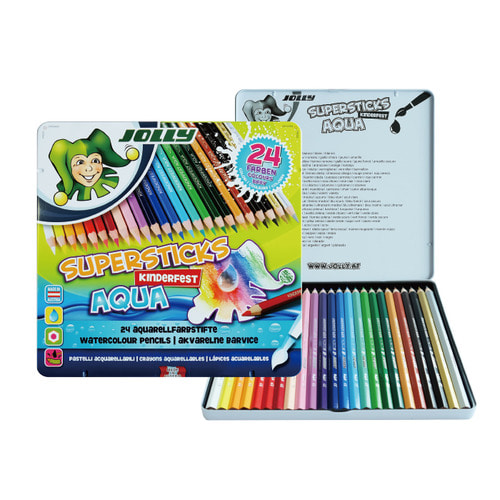 Jolly Aqua(Watercolor) Colored Pencils 24 colors