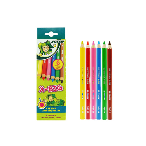 Jolly X-BIG Colored Pencils 6 colors