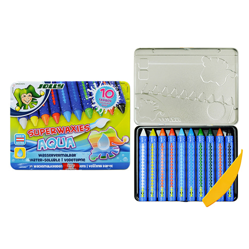 Jolly Aqua(watercolor) Crayons 10 colors