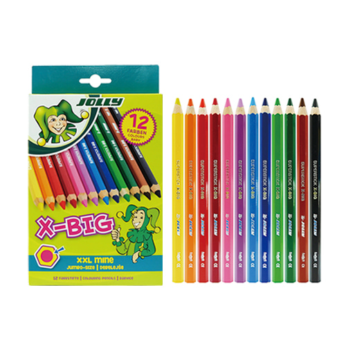 Jolly X-BIG Colored Pencils 12 colors