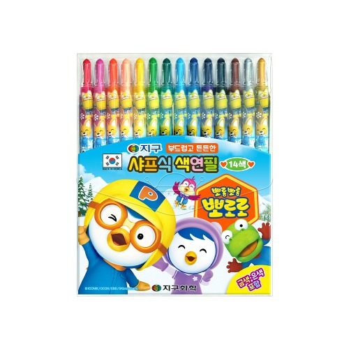 Pororo 14 colors Crayons