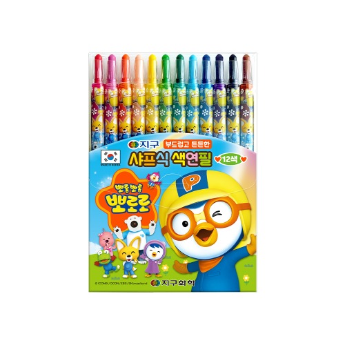 Pororo 12 colors Crayons
