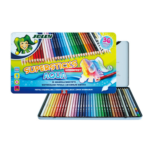 Jolly Aqua(Watercolor) Colored Pencils 36 colors
