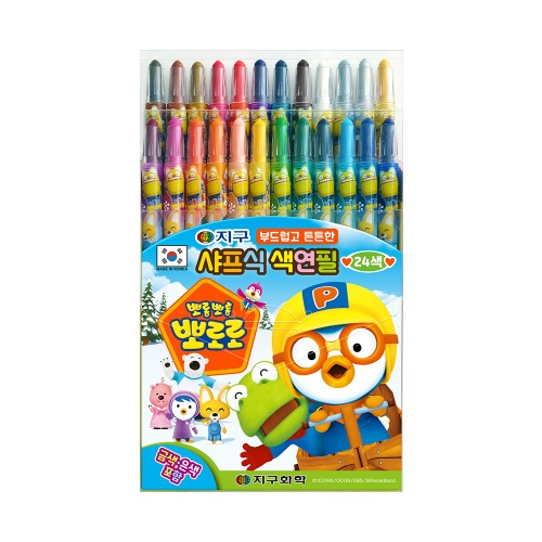 Pororo 24 colors Crayons