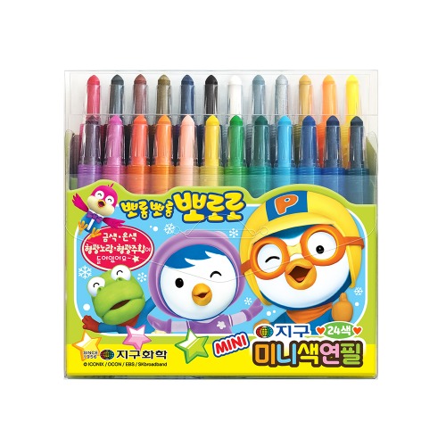 Pororo 24 colors Mini Crayons
